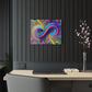 Cosmic Spirograph Symphony. Trippy infinity Pattern 1/4" Glossy Acrylic Art