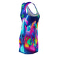 Neon Splendor Unicorn Cluster. Neon Unicorns Racerback Dress