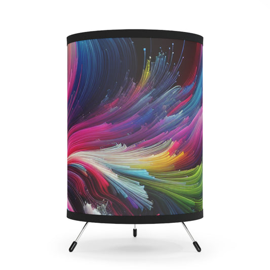 Giovanni Raffaello - Trippy Infity Patterns Art Tripod Lamp