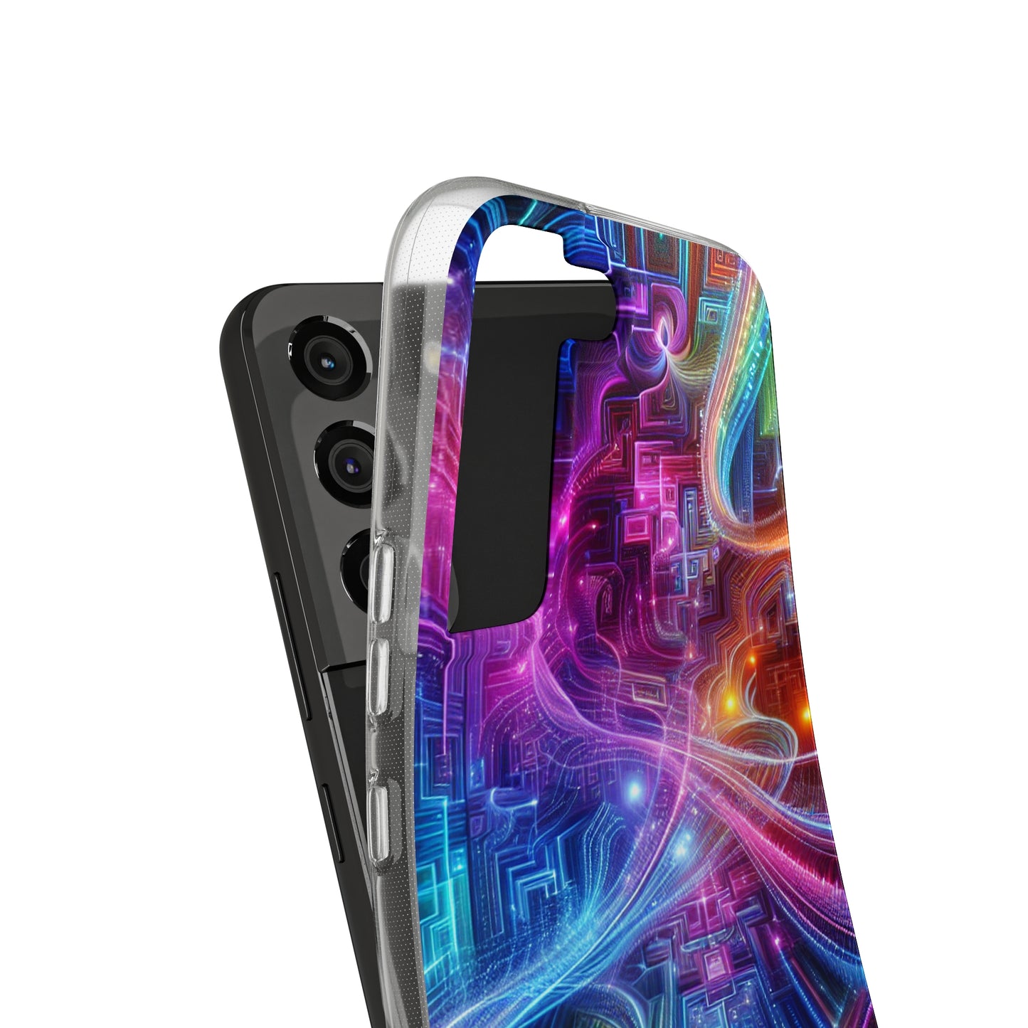 "Infinite Bright Vibes" Infinity Patterns Art Polycarbonate Phone Case
