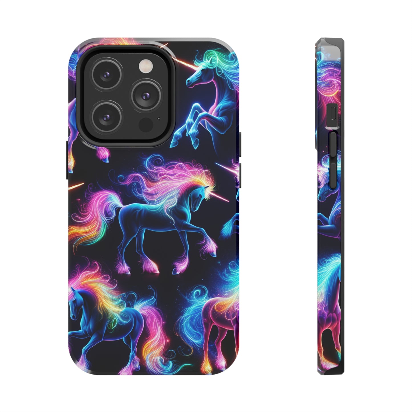 'Neon Mirage of Unicorns' NEON Unicorns Tough Phone Case