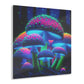 Neon Fungi Flourish. Mushrooms 1/4" Glossy Acrylic Art