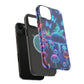 Neon Glitterbug Heaven. Neon Butterflies and Mushrooms Premium Art Magsafe Magnet Tough IPhone 13 14 15 Pro Plus Max and Mini in Matte and Glossy Phone cases