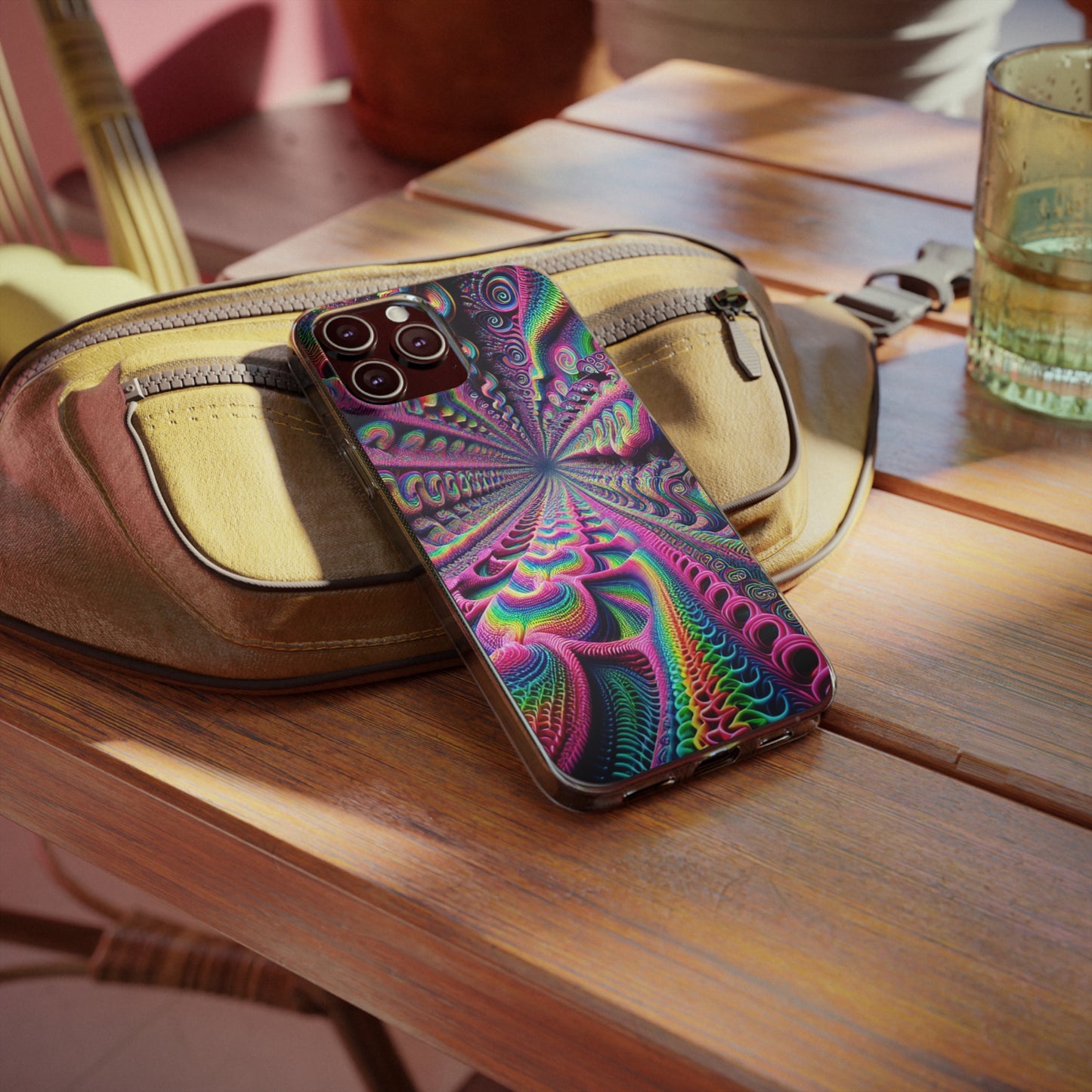 VibrancyInfiniteNeonacopia Infinity Patterns Art Polycarbonate Phone Case