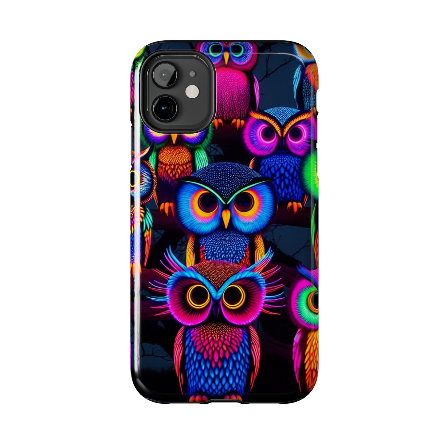 Neon Gloowls. NEON Owls Tough Phone Case