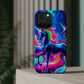 NeonNocturnals Neon Unicorns Premium Art Magsafe Magnet Tough IPhone 13 14 15 Pro Plus Max and Mini in Matte and Glossy Phone cases