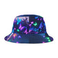 Neon Splendor Pollination Neon Butterflies Bucket Hat