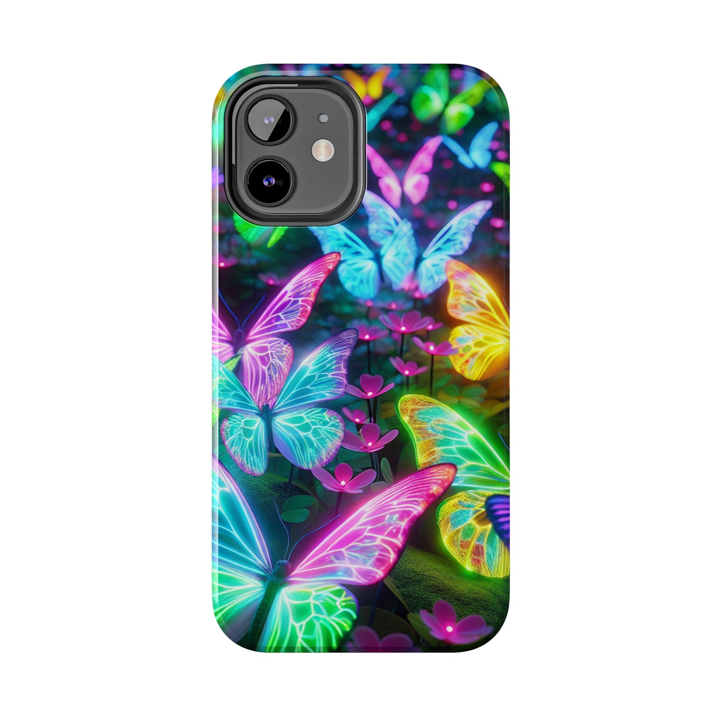 Neon Butterfly Dreamscape. NEON Butterflies Tough Phone Case