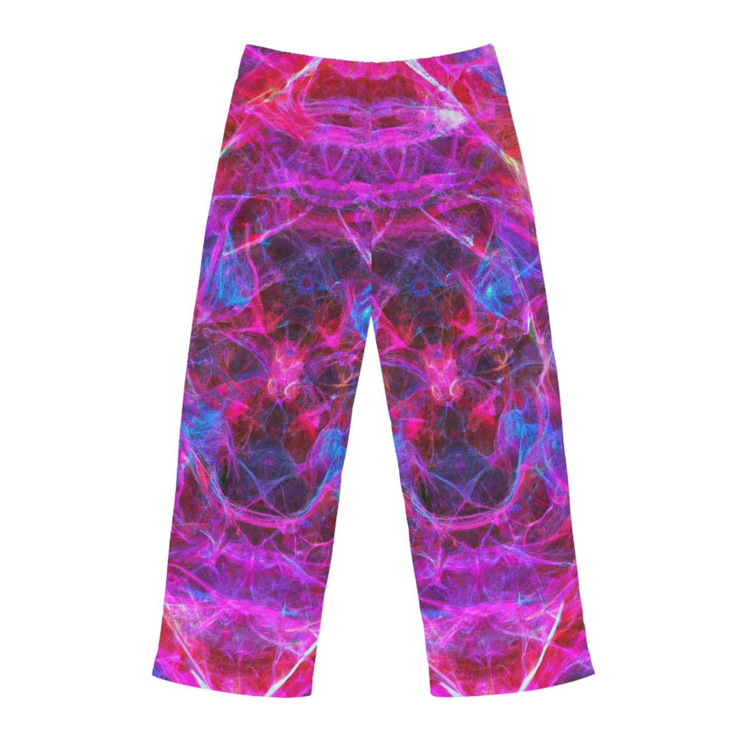 TDB Vibrant Prismatic Hyperspace Imagery. Trippy Infinity Patterns Mens Pajama Pants