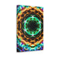 Galactic Neon Hyperspace Splatter. Trippy Infinity Patterns Art Canvas