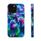 Vivid Dreamscape of Neon Unicorns Neon Unicorns Premium Art Magsafe Magnet Tough IPhone 13 14 15 Pro Plus Max and Mini in Matte and Glossy Phone cases
