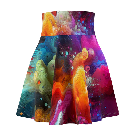 Giovanni da Verona - Trippy Infity Patterns Woman's Skater Skirt