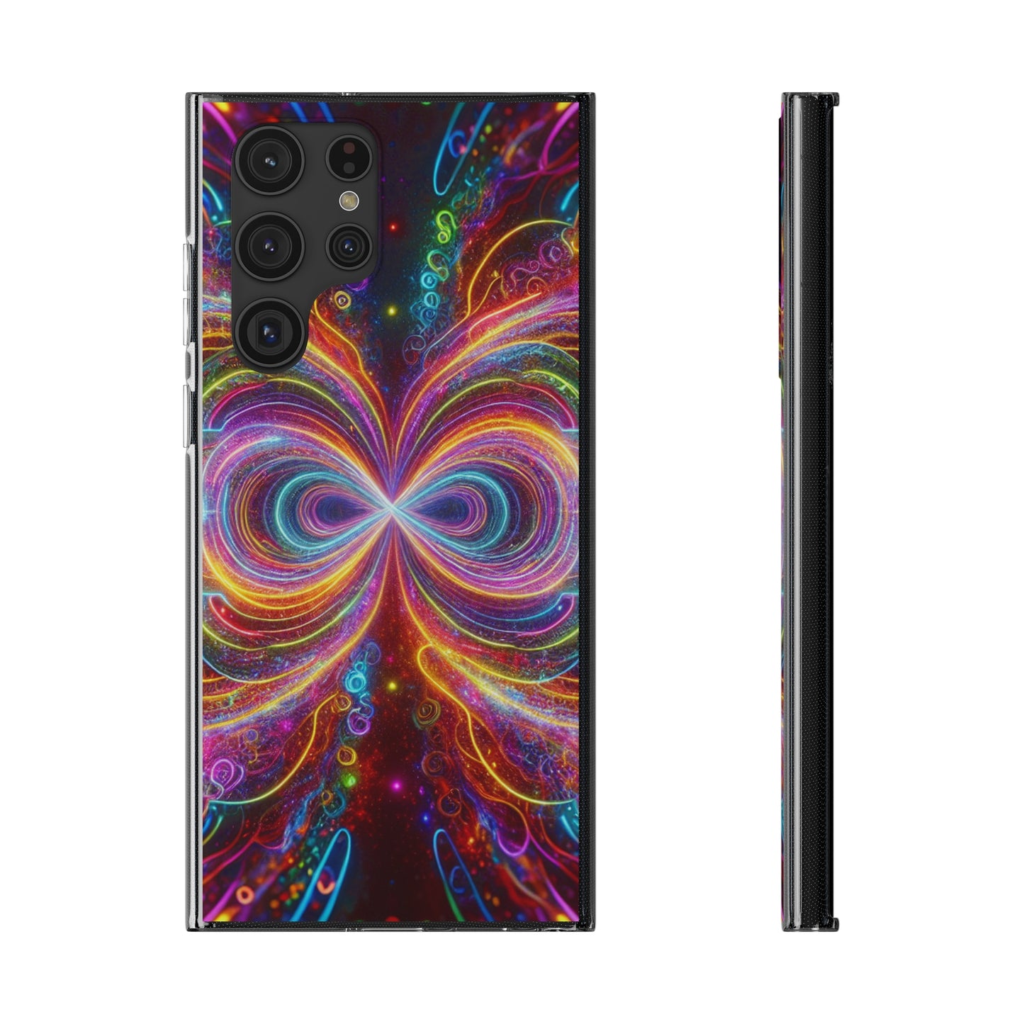 Neon Infinity Vortex Infinity Patterns Art Polycarbonate Phone Case