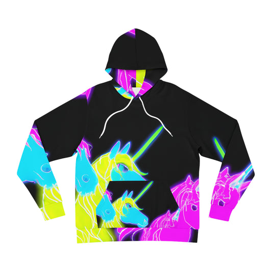 "Neon Rainbow Gathering" - Unicorns AOP Hoodie
