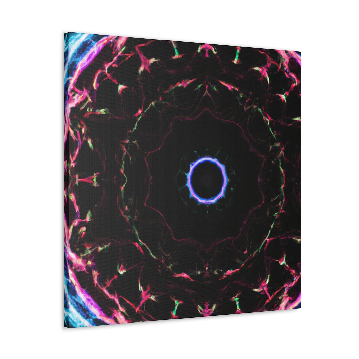 Vortex of Vibrancy Trippy Infinity Patterns Art Canvas