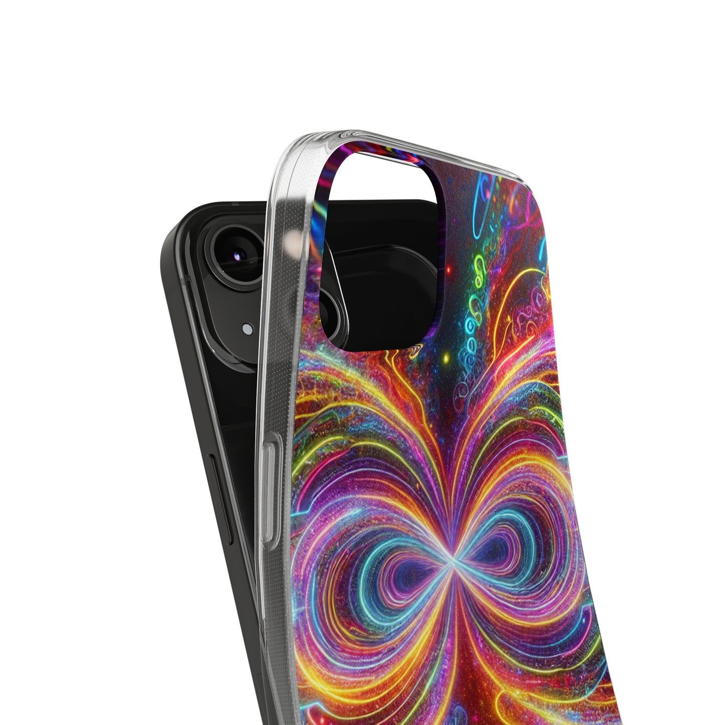 Neon Infinity Vortex Infinity Patterns Art Polycarbonate Phone Case