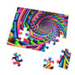 Neon Infinipat. - Neon Trippy Infinity Patterns Puzzle 30, 110, 252, and 1000 Pieces