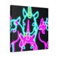 Neon Unicorns Galore! NEON Unicorns Art Canvas