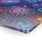 Hypno-Neon Vortex. Trippy infity Pattern 1/4" Glossy Acrylic Art
