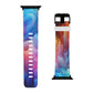 Neon Visionscapes - Trippy Infinity Patterns Iwatch Band