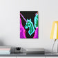 'Unicorns of the Electric Rainbow' NEON Unicorns Art Canvas
