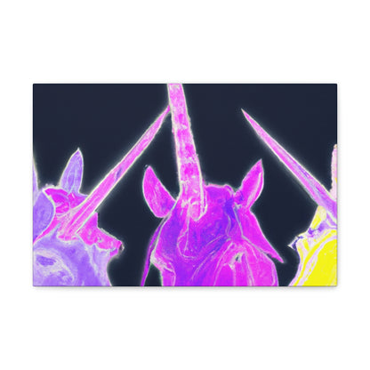 Neon Unicorn Dreamscape NEON Unicorns Art Canvas