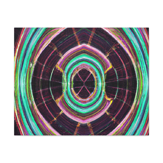 Electric Cosmic Confetti. Trippy Infinity Patterns Art Canvas