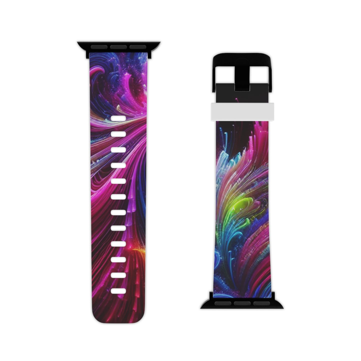 , and robots

"E-Robotic Vibescapes" - Trippy Infinity Patterns Iwatch Band