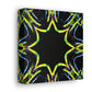 Vivid Neon Dreams of Infinity. Trippy Infinity Patterns Art Canvas