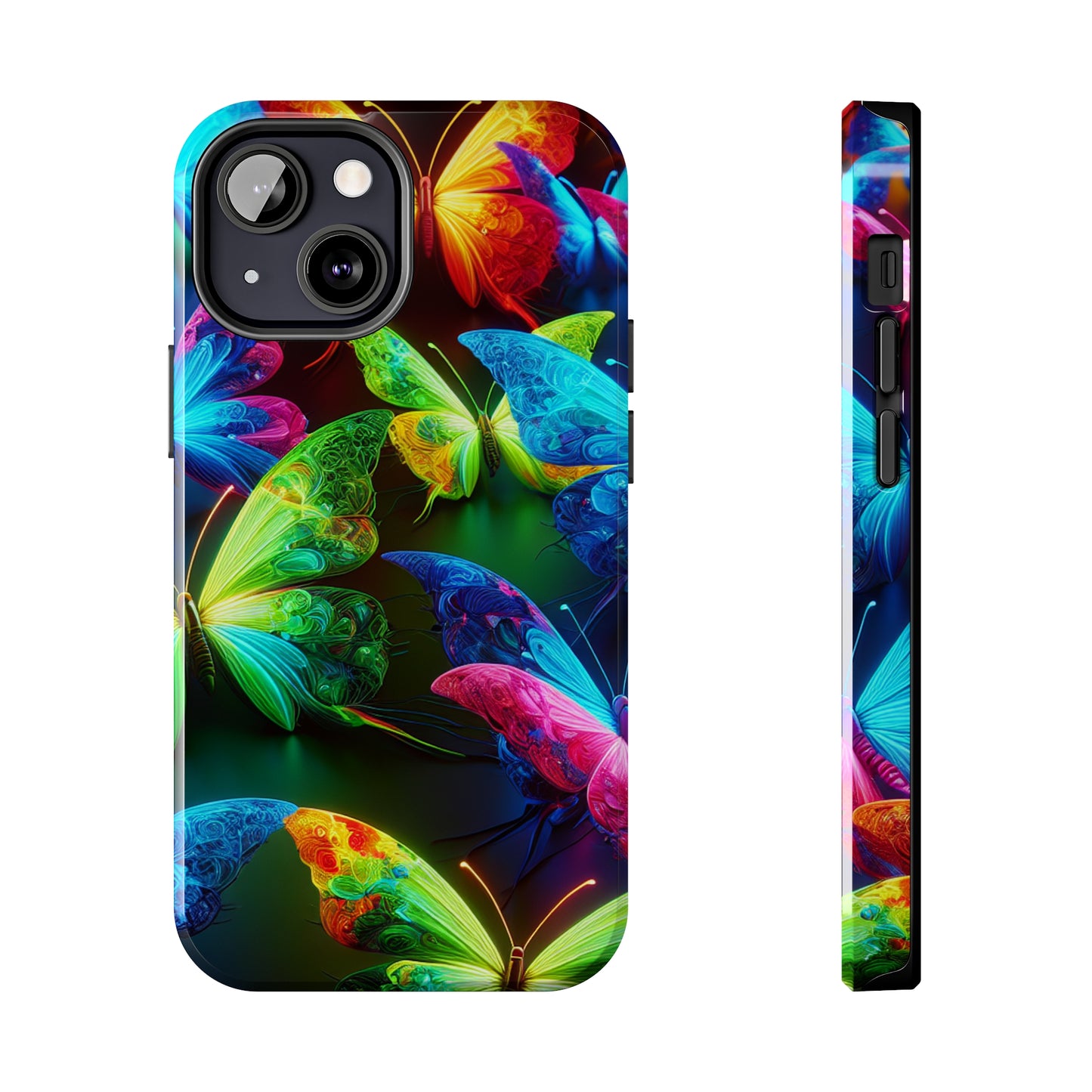 Neon Nectar Flutter. NEON Butterflies Tough Phone Case