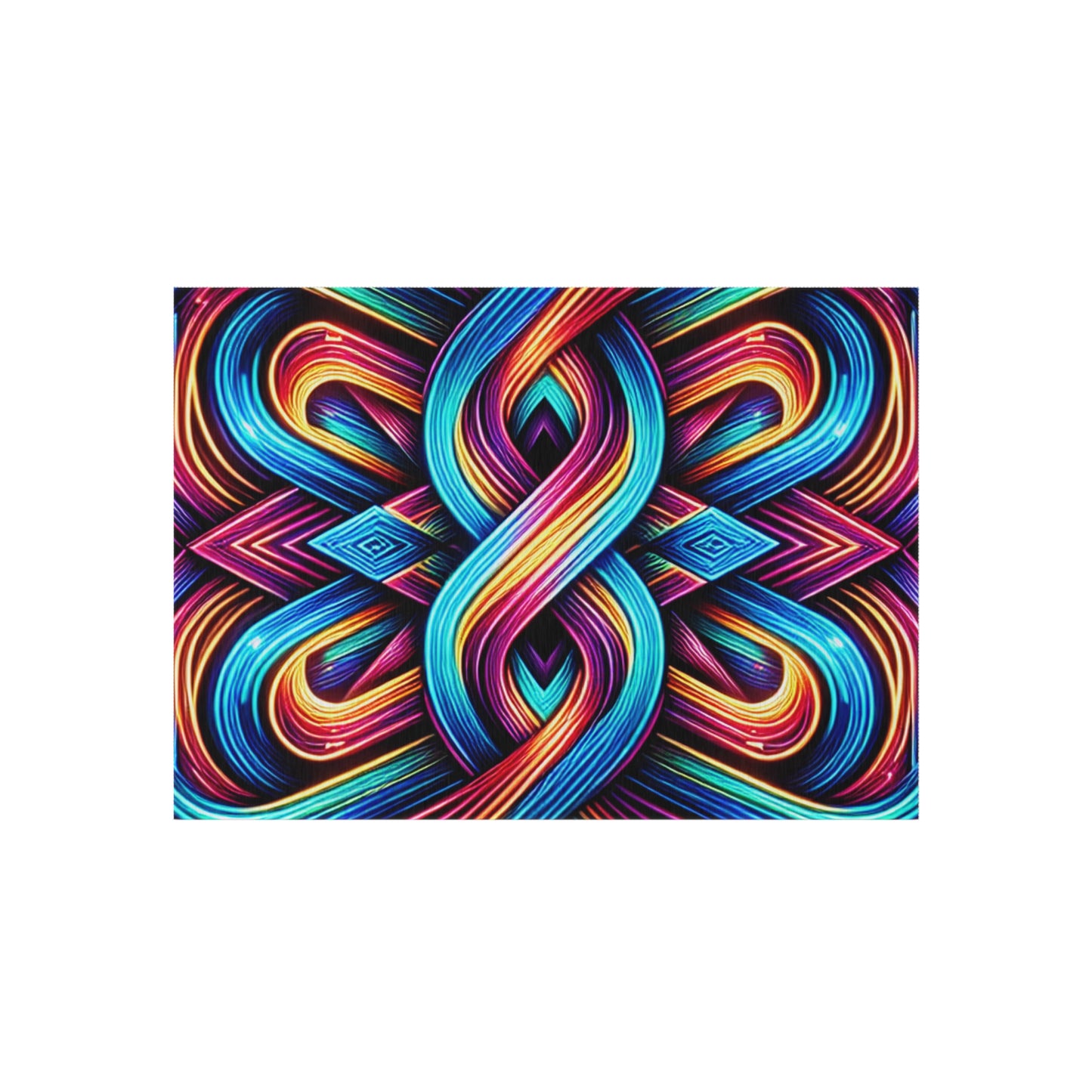 Interstellar Chromatopia. Infinity Patterns Outdoor Rug