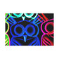 Neon Night Owls. NEON Owls Art Canvas