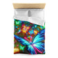 Leonardo de LaVisione - NEON Butterflies Microfiber Duvet Cover