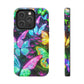 Neon Butterfly Dreamscape. NEON Butterflies Tough Phone Case