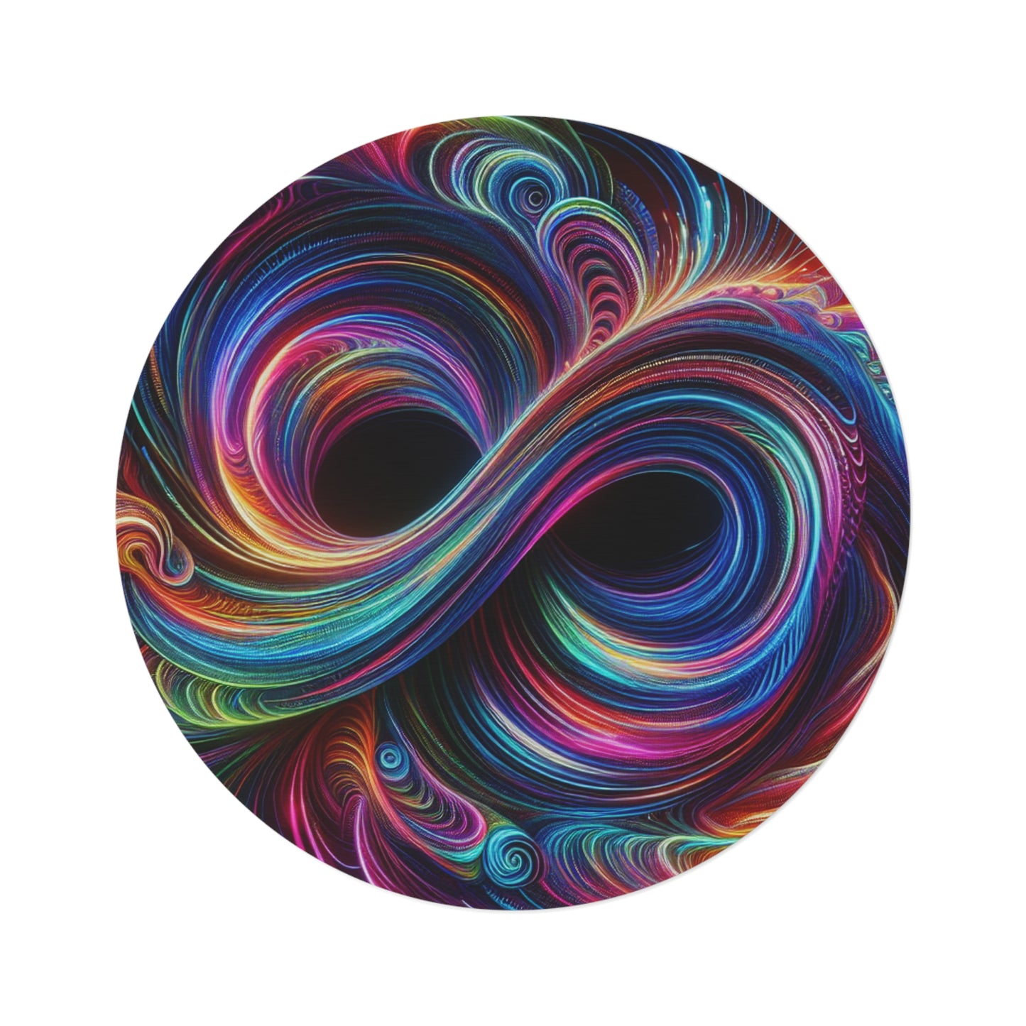 Trixa-thon of Infinity. Infinity Patterns Round Rug