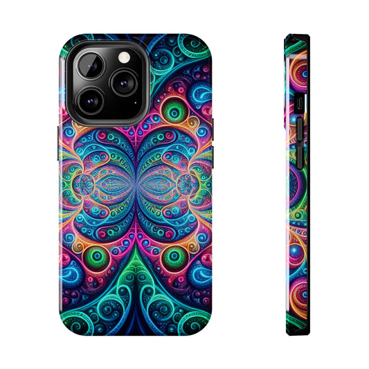 Dreamscape Eon Flow. Trippy Infinity Patterns Tough Phone Case Iphone 7 8 9 10 11 12 13 14 Pro Max Mini Plus XR XS SE