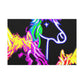 "Vibrant Neon Magic" NEON Unicorns Art Canvas