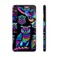 Neon Glowing Owls. NEON Owls Tough Phone Case