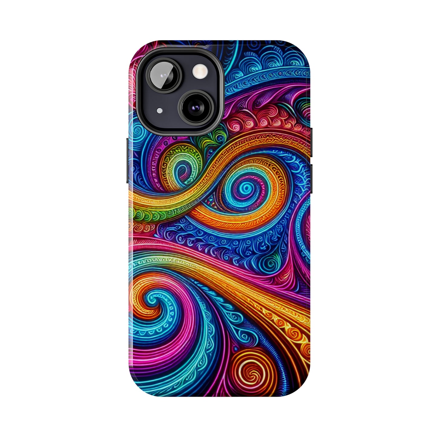 Neon Infinity Illusionz. Trippy Infinity Patterns Tough Phone Case