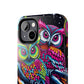 "Neon Nocturne" NEON Owls Tough Phone Case