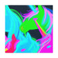 Neon Magical Joyride NEON Unicorns Art Canvas