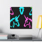 Neon Night Unicorn Prism NEON Unicorns Art Canvas