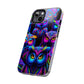 Neon Owl Congregation. NEON Owls Tough Phone Case