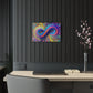 Cosmic Spirograph Symphony. Trippy infinity Pattern 1/4" Glossy Acrylic Art