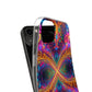 Vibrant Trippy Neon Infinity Swirls Infinity Patterns Art Polycarbonate Phone Case