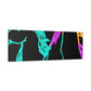 "Neon Splendour of Unicorns" NEON Unicorns Art Canvas