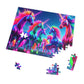 NeonUnicornSplash - Neon Unicorns Puzzle 30, 110, 252, and 1000 Pieces