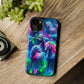Vivid Dreamscape of Neon Unicorns Neon Unicorns Premium Art Magsafe Magnet Tough IPhone 13 14 15 Pro Plus Max and Mini in Matte and Glossy Phone cases