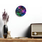 Neon Infinity Vortex. Infinity Patterns Art Acrylic Clock