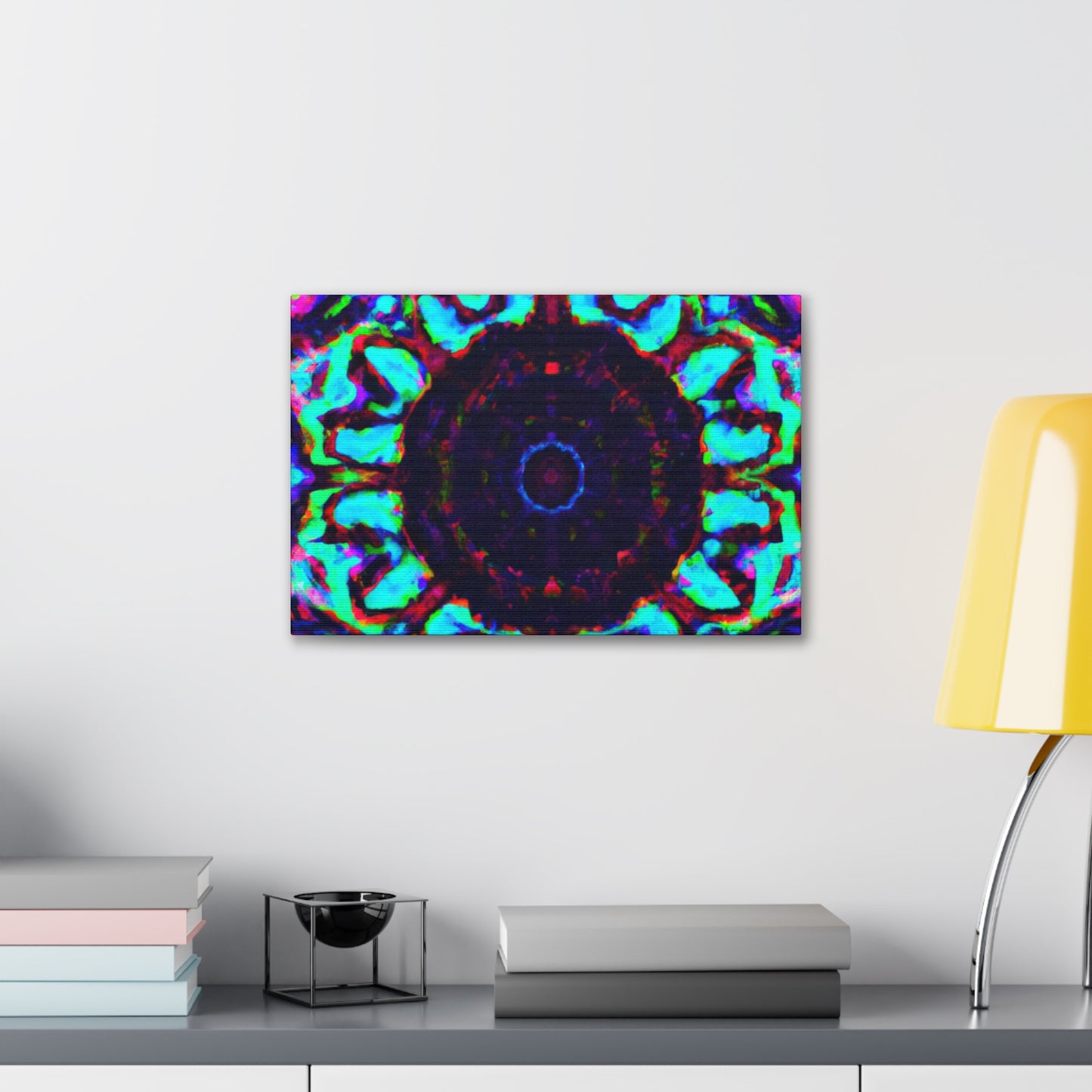 Vibrant Trippy Neon Infinity Prismatic Play. Trippy Infinity Patterns Art Canvas